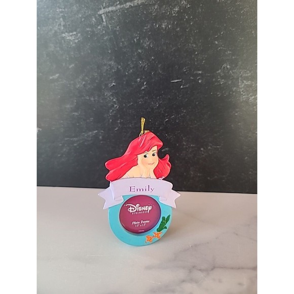 Disney's Little Mermaid "Emily" Photo Framed Christmas Ornament - Picture 1 of 10